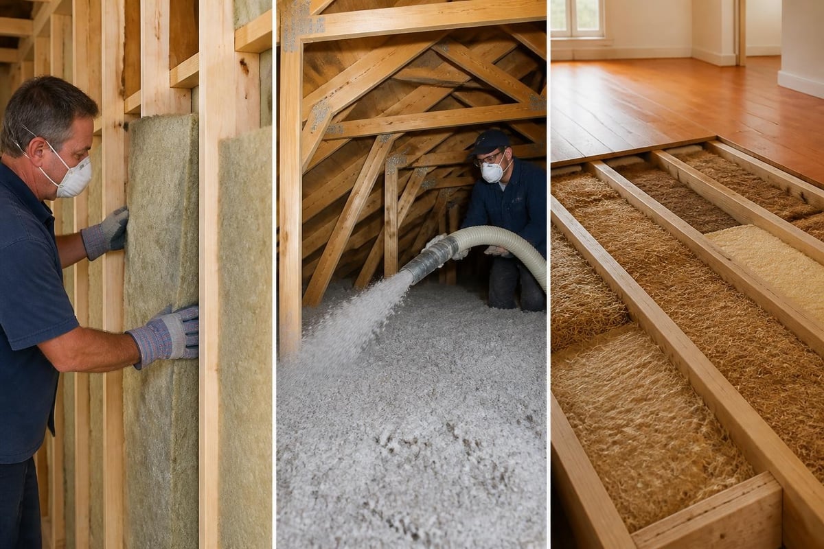 Application methods for natural insulation