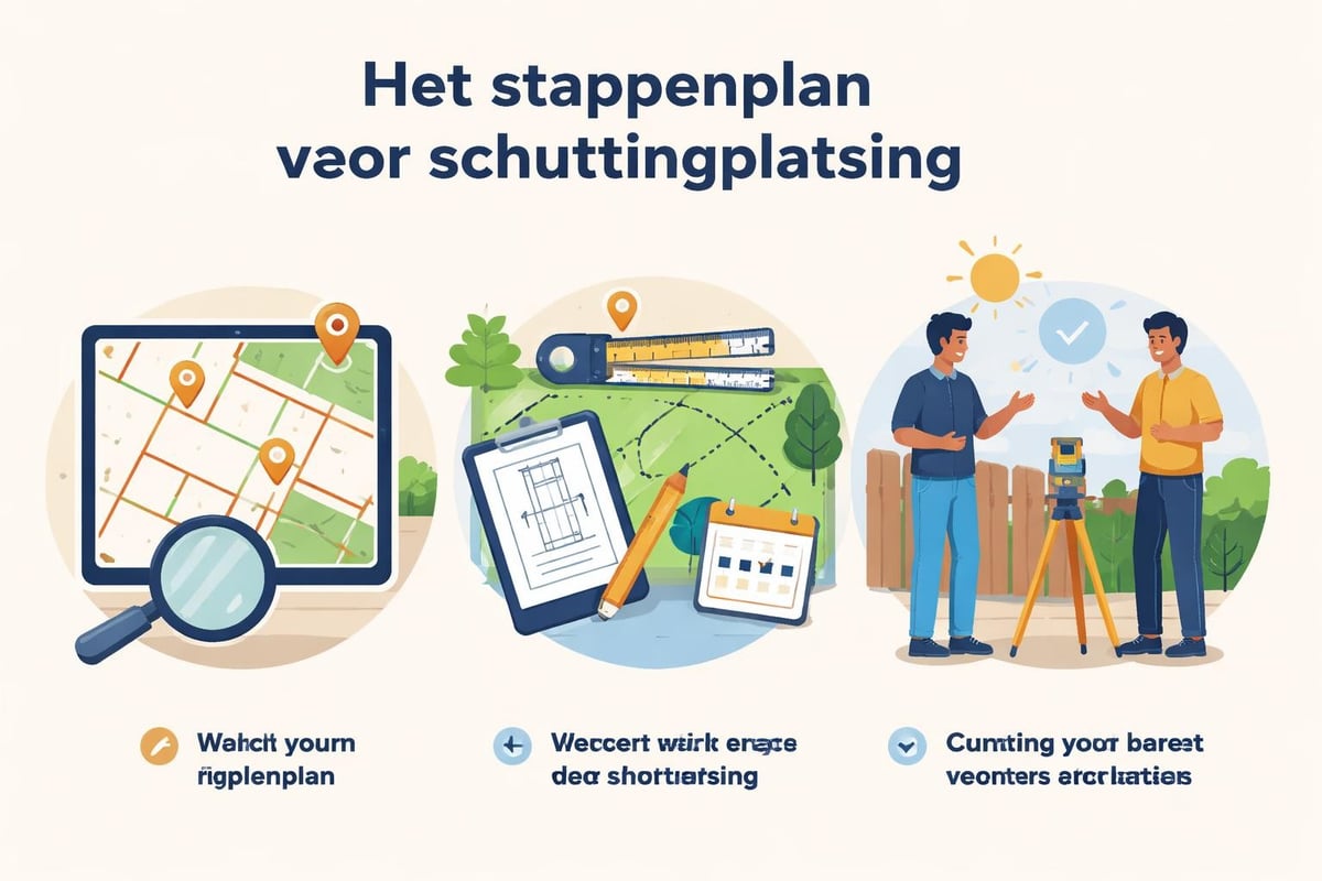 Schuttingplaatsing proces