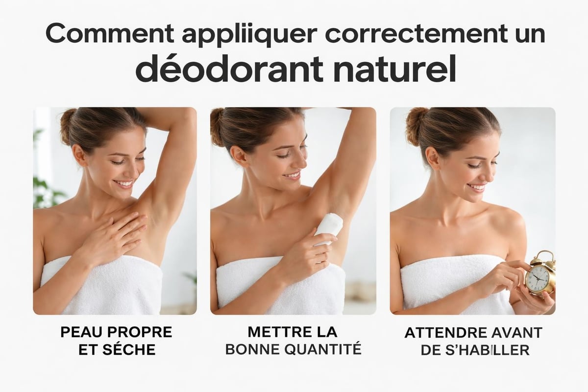 Application déodorant naturel