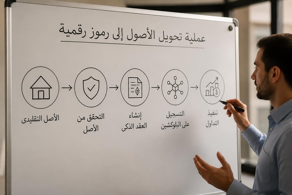 عملية التوكنة في منصات التداول