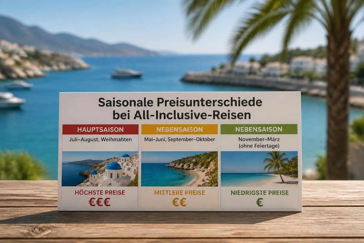 Saisonale Preisunterschiede bei All-inclusive-Reisen