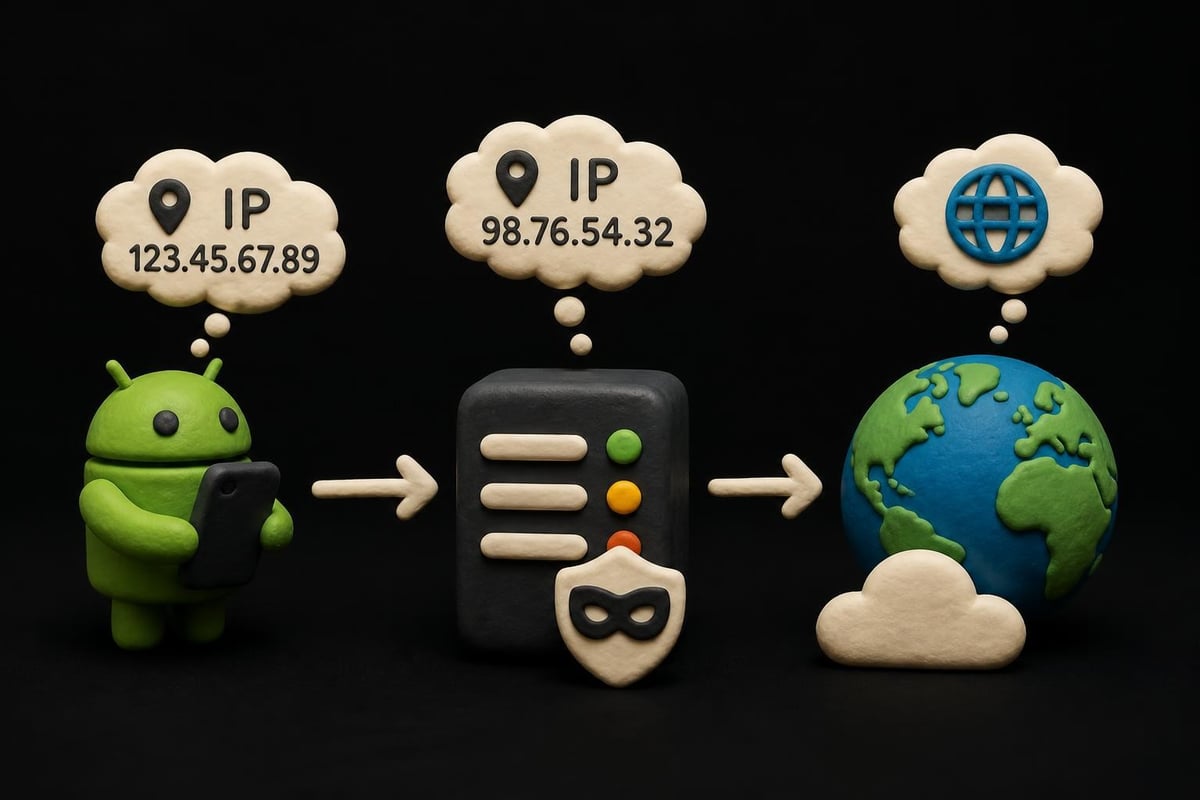 Android proxy traffic flow