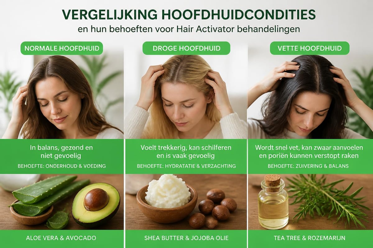 Hoofdhuidtype bepaling
