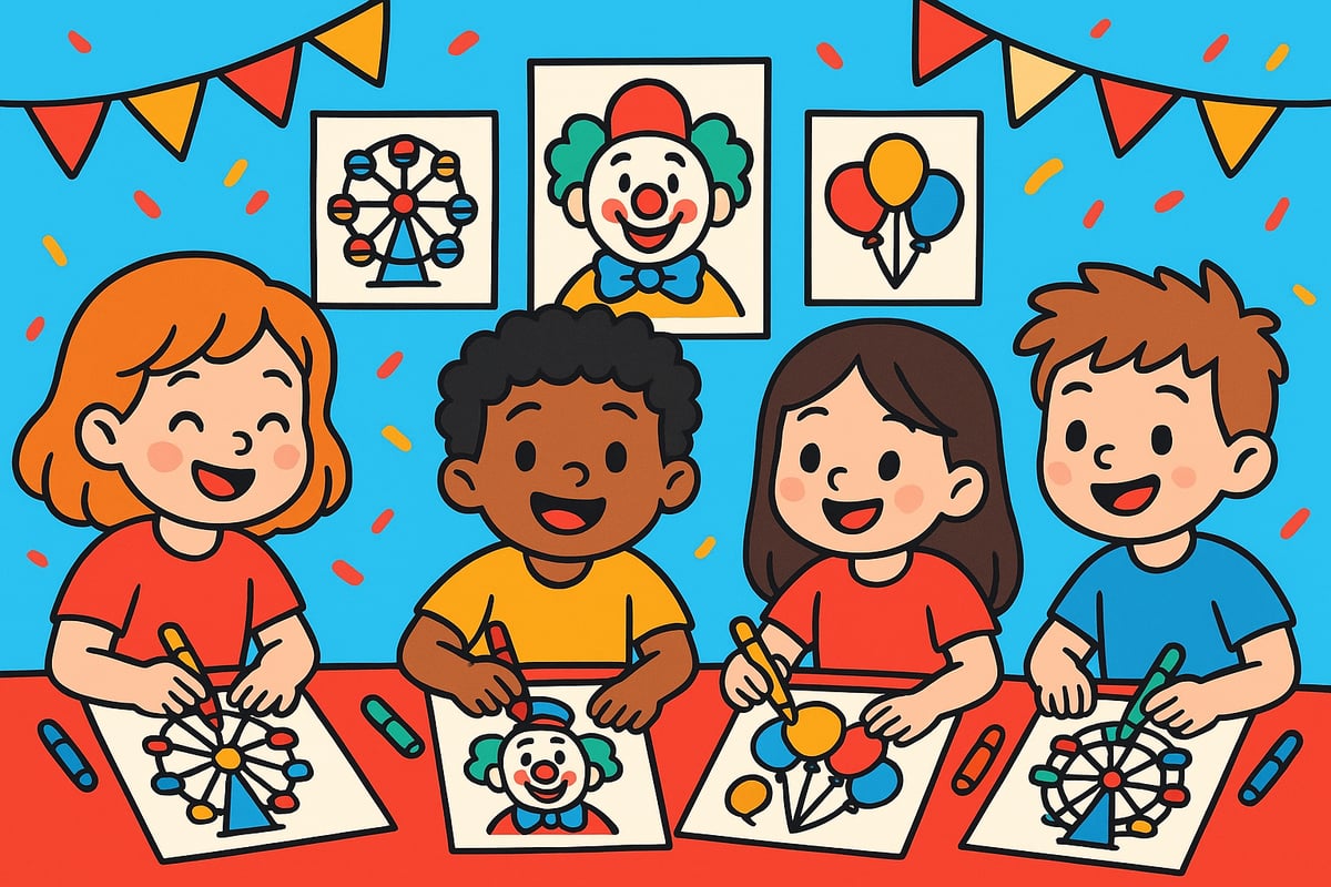 Why Carnival Coloring Pages Are Perfect for Kids