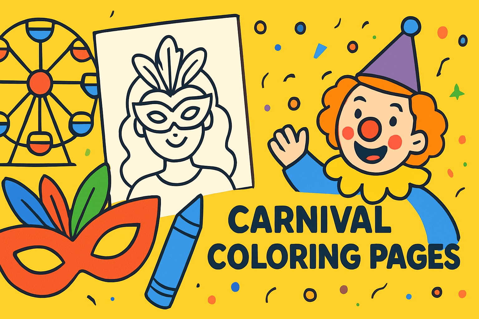 12 Festive Carnival Coloring Pages for Kids in 2026