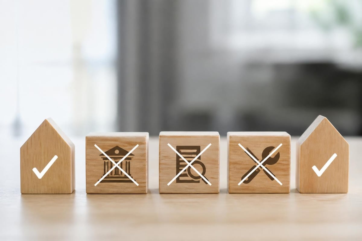 Cash vs financed home sale steps