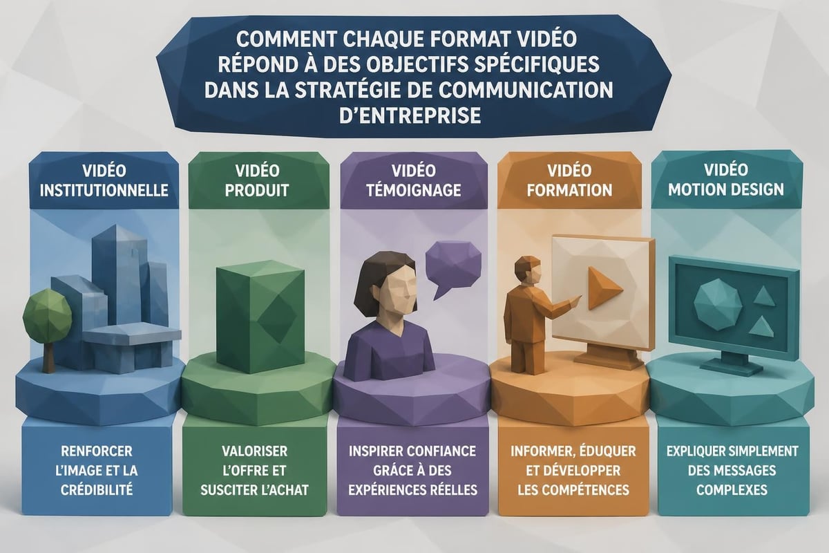 Différents formats de vidéos d'entreprise
