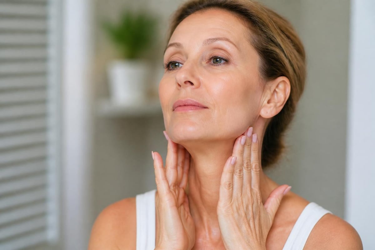 Night cream application technique