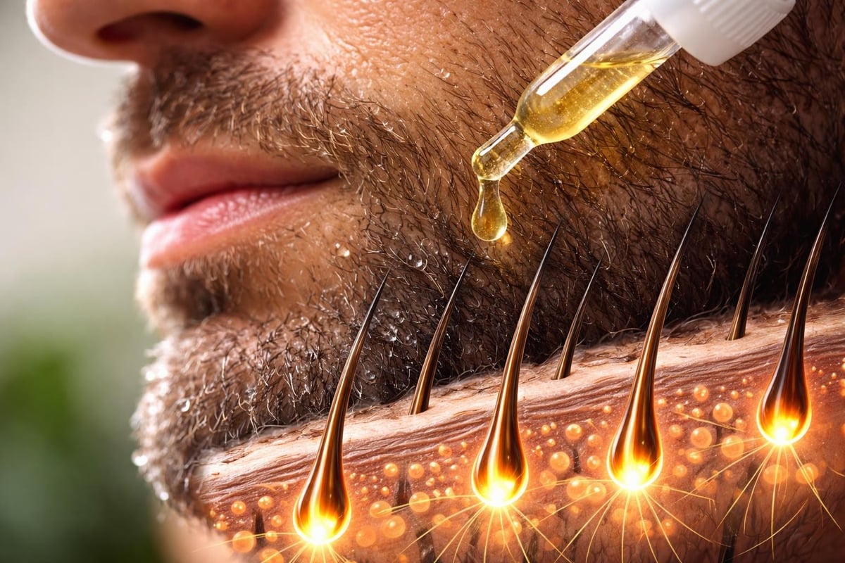 Daily beard grooming routine steps