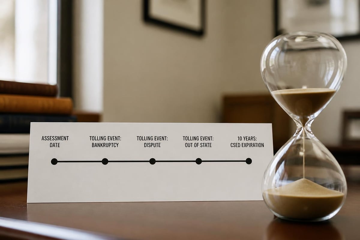 CSED timeline with assessment and expiration