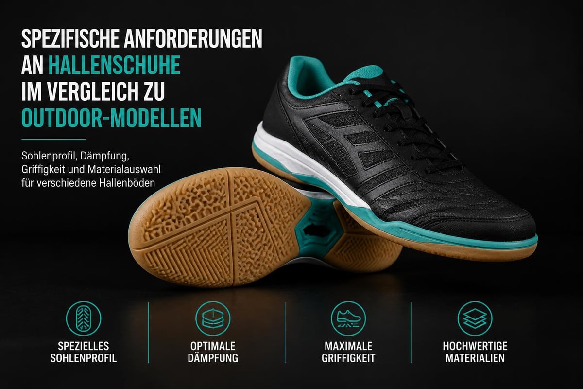 Hallenschuh Anforderungen