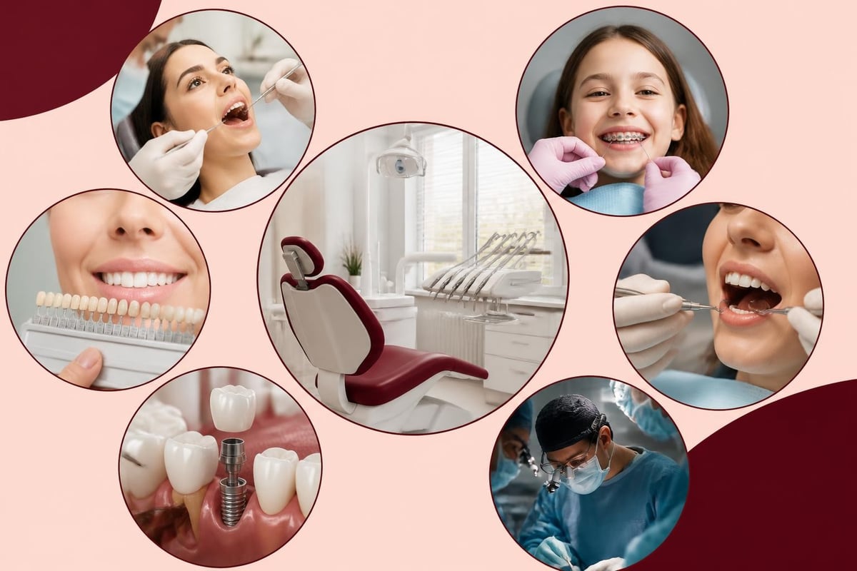 Categorias de tratamentos dentários
