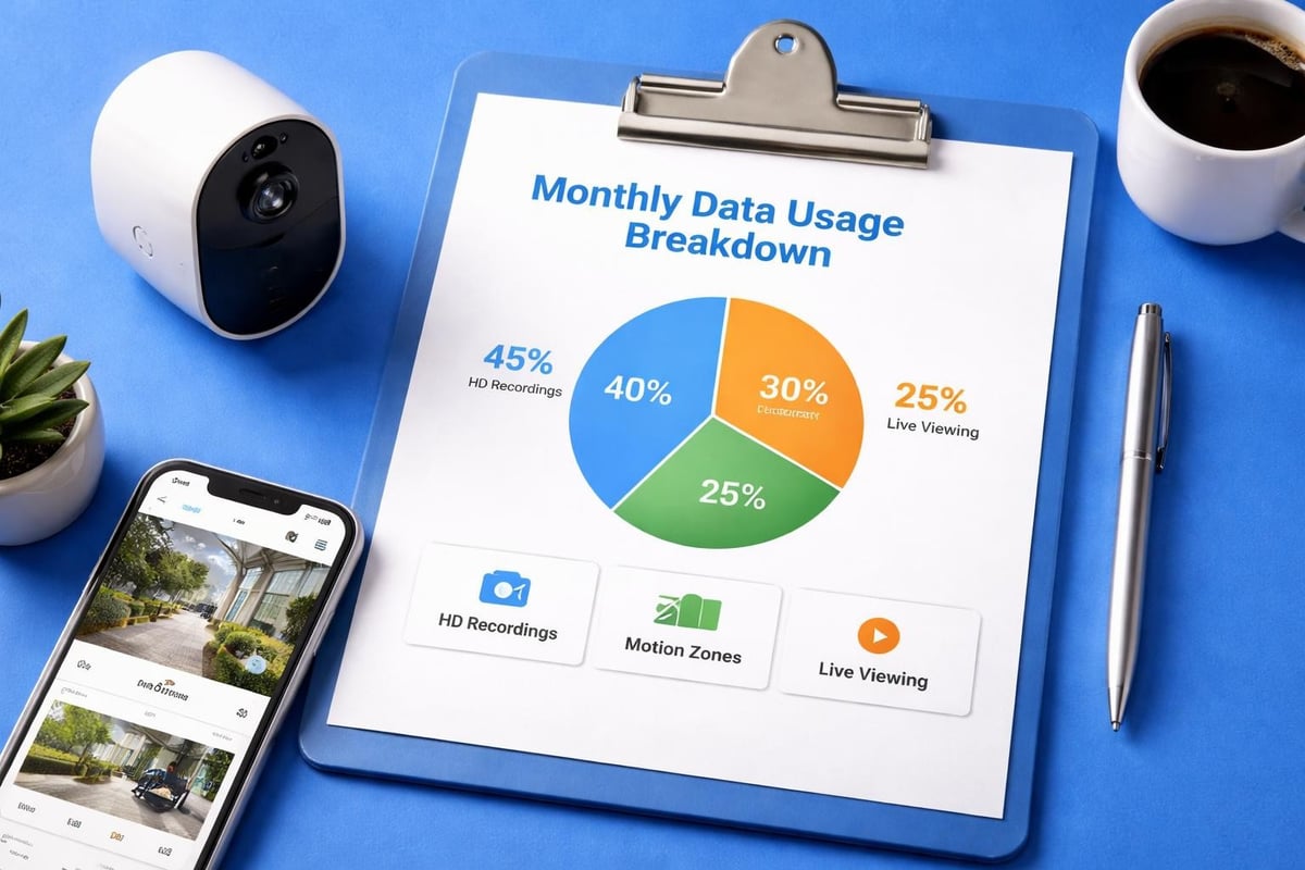 Arlo camera data usage
