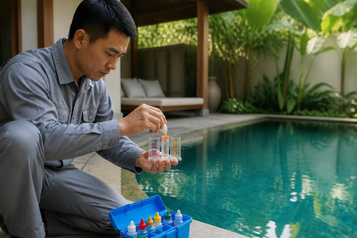 Private pool maintenance workflow