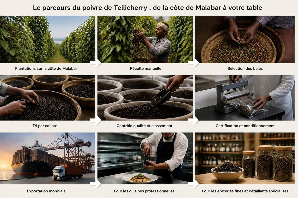 Black pepper production chain