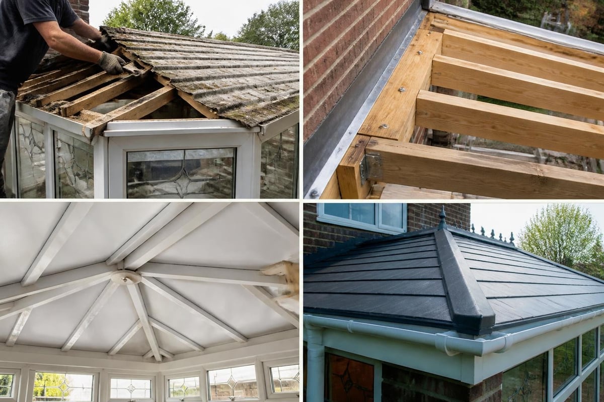 Conservatory roof installation process