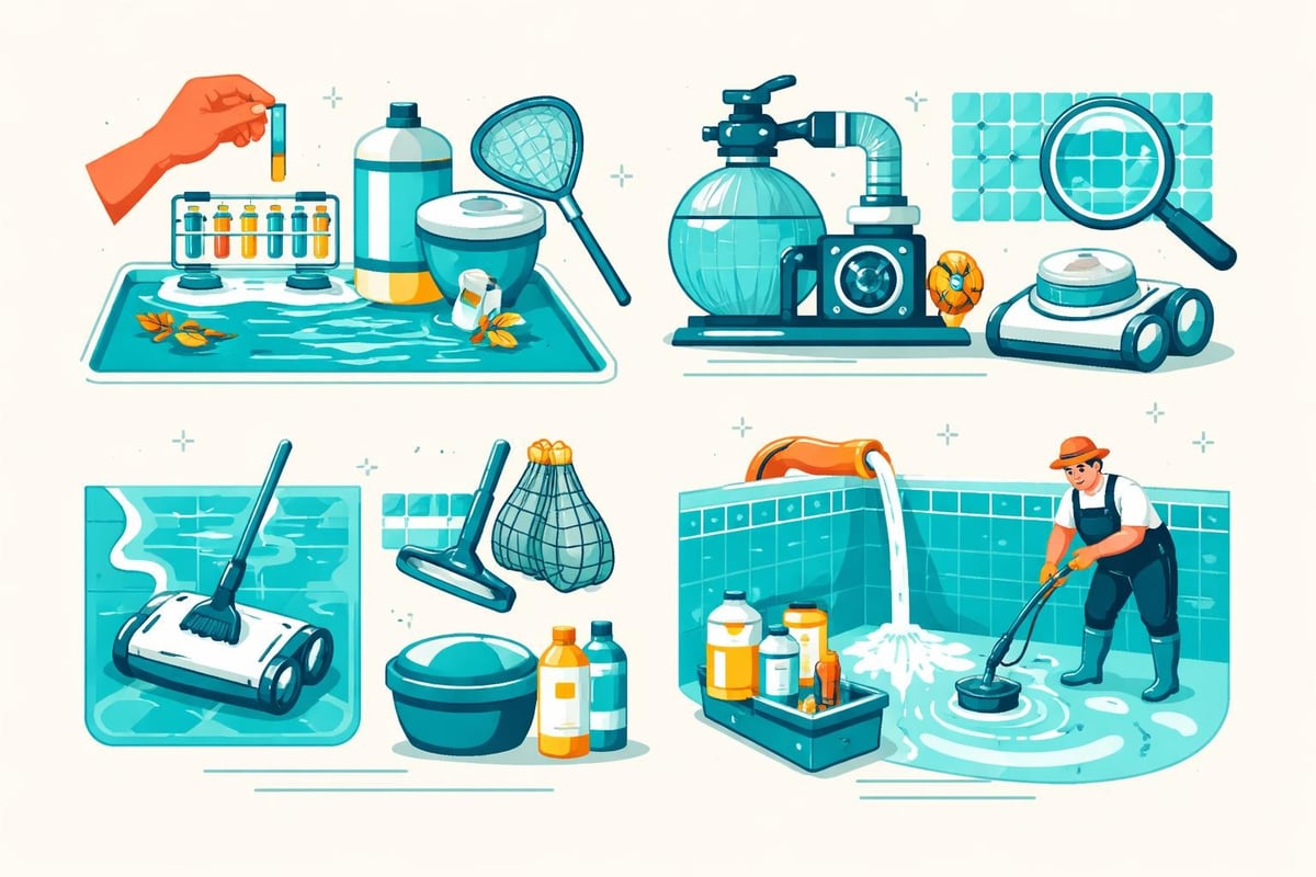 Pool maintenance schedule