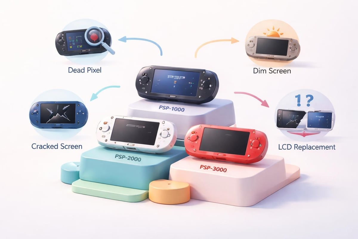 PSP screen repair process