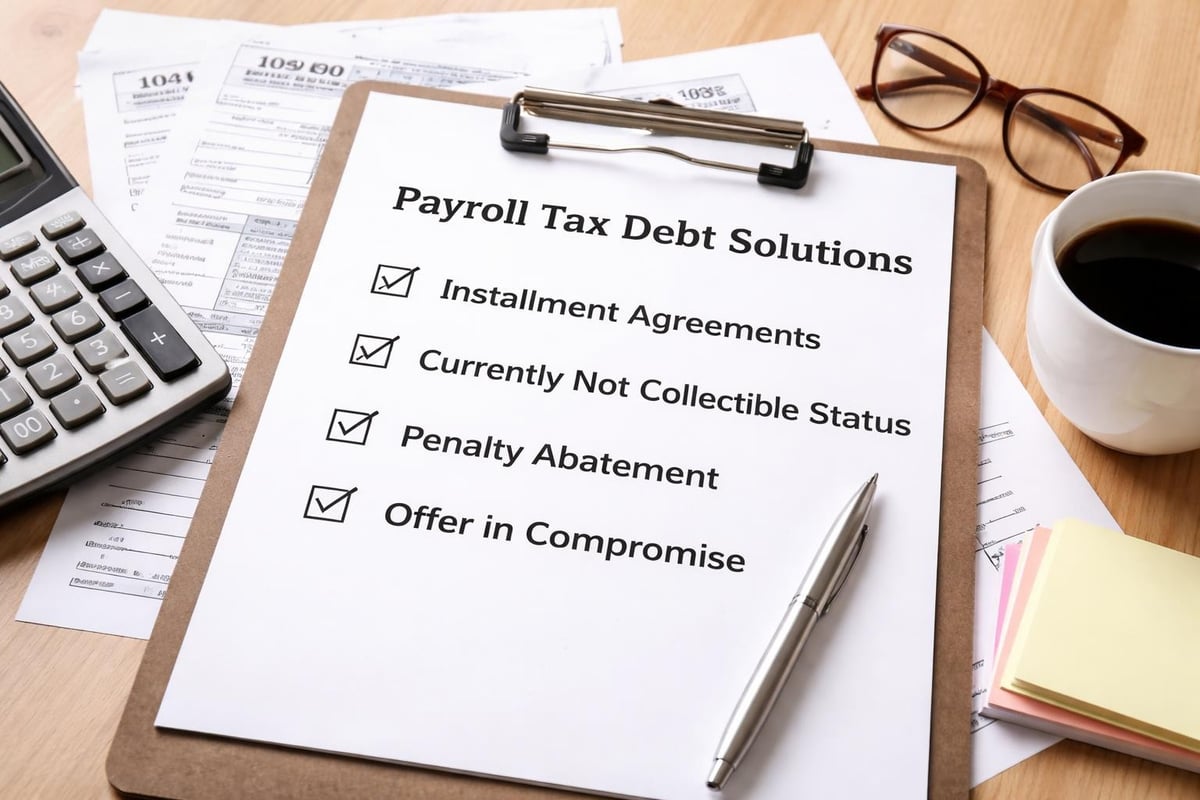 IRS payroll tax resolution options