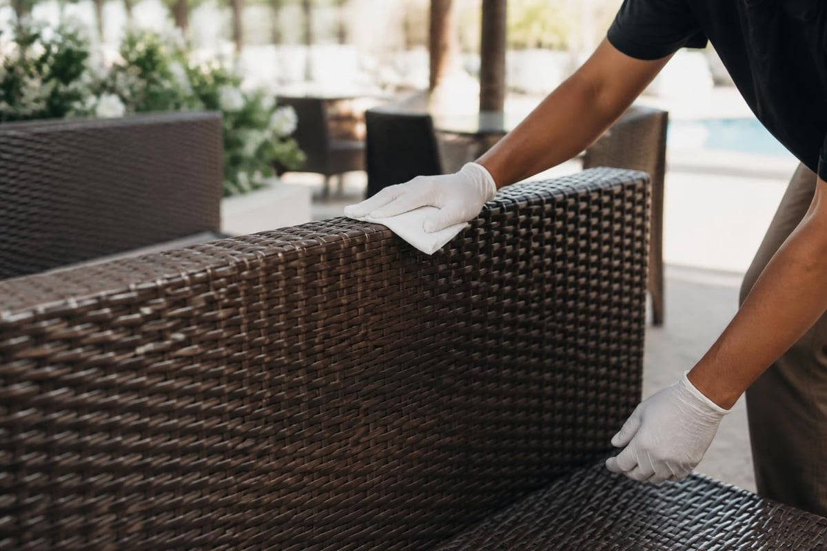Commercial rattan maintenance schedule