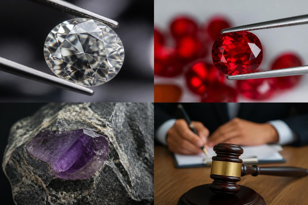 Classification criteria for precious stones