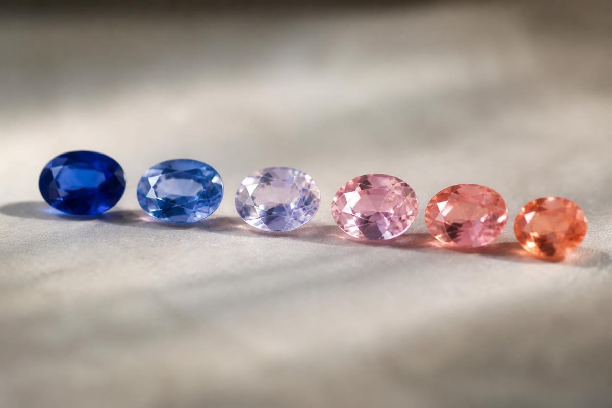 Sapphire color spectrum