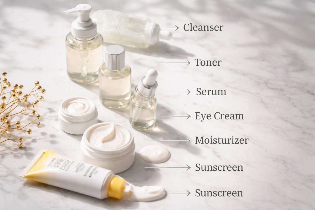 Skincare layering sequence