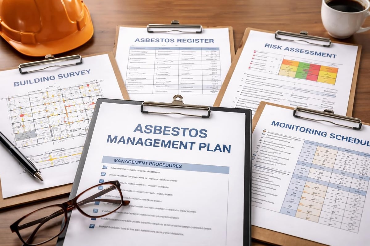 Asbestos plan components