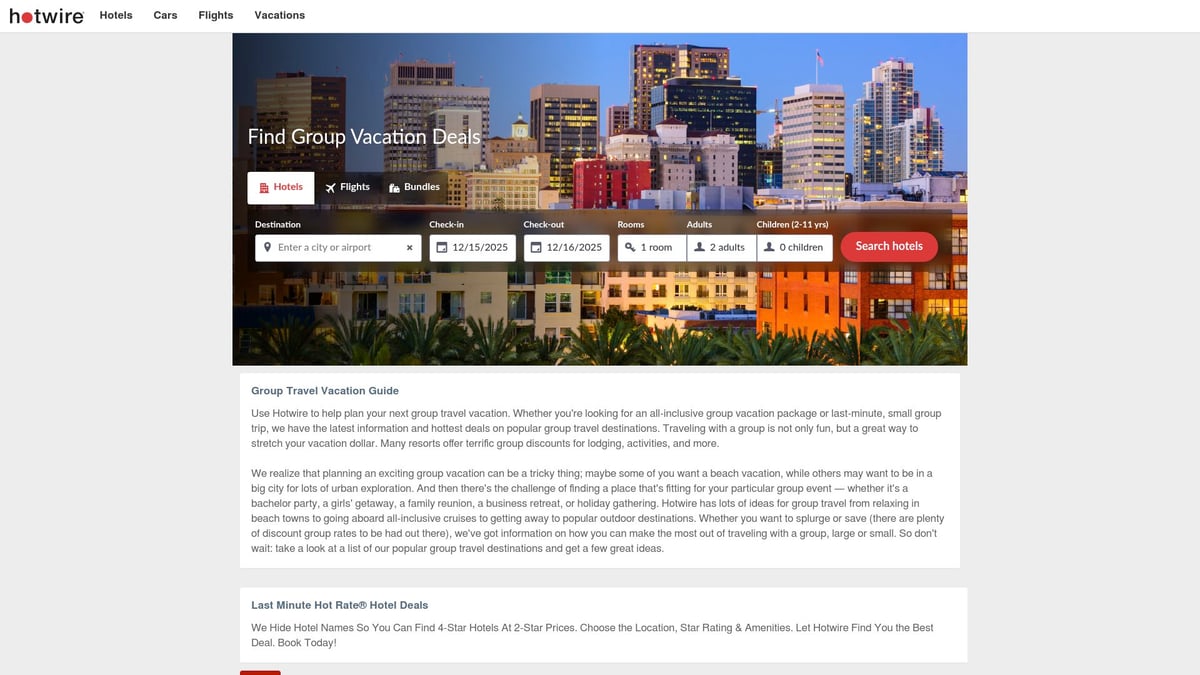 7 Best Group Travel Vacation Packages for Unforgettable Trips 2026 - Hotwire – Group Travel Deals & Bundles