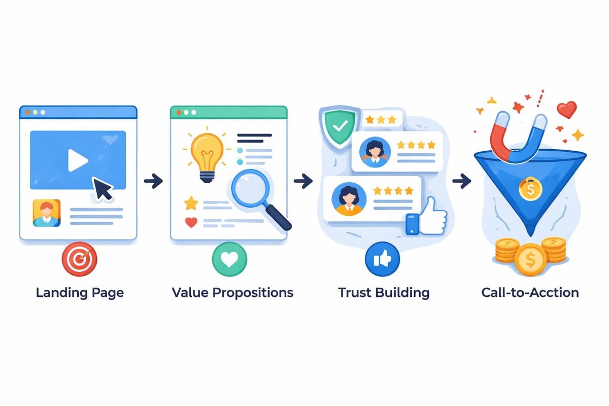 Web design conversion funnel