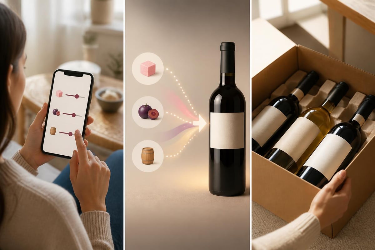 Wine taste quiz process
