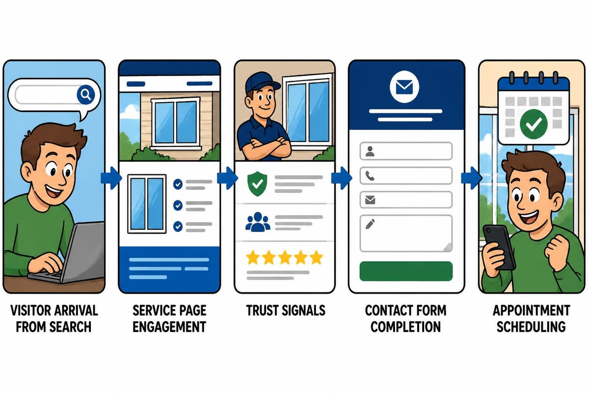 Website conversion elements for window contractors