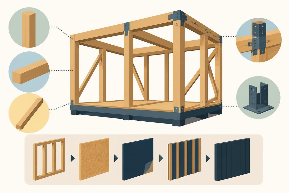Prefab frame components