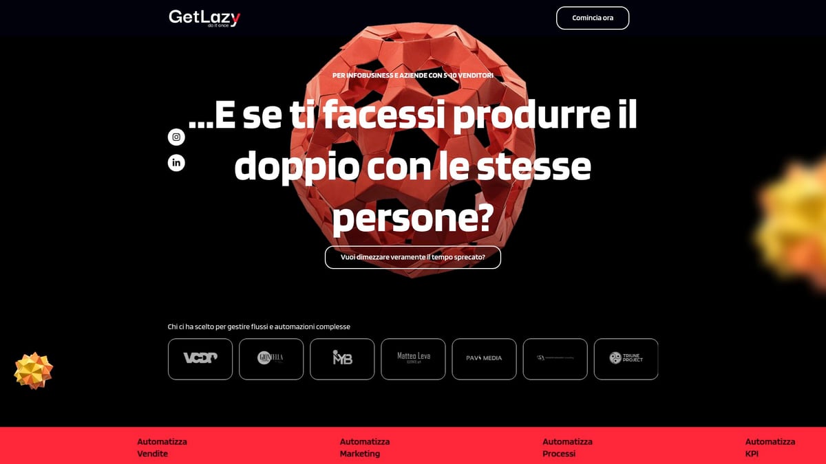 Lead Generation: Guida Completa per il Successo nel 2025 7 Lead Generation: Guida Completa per il Successo nel 2025 - Come Get Lazy automatizza la lead generation per le aziende