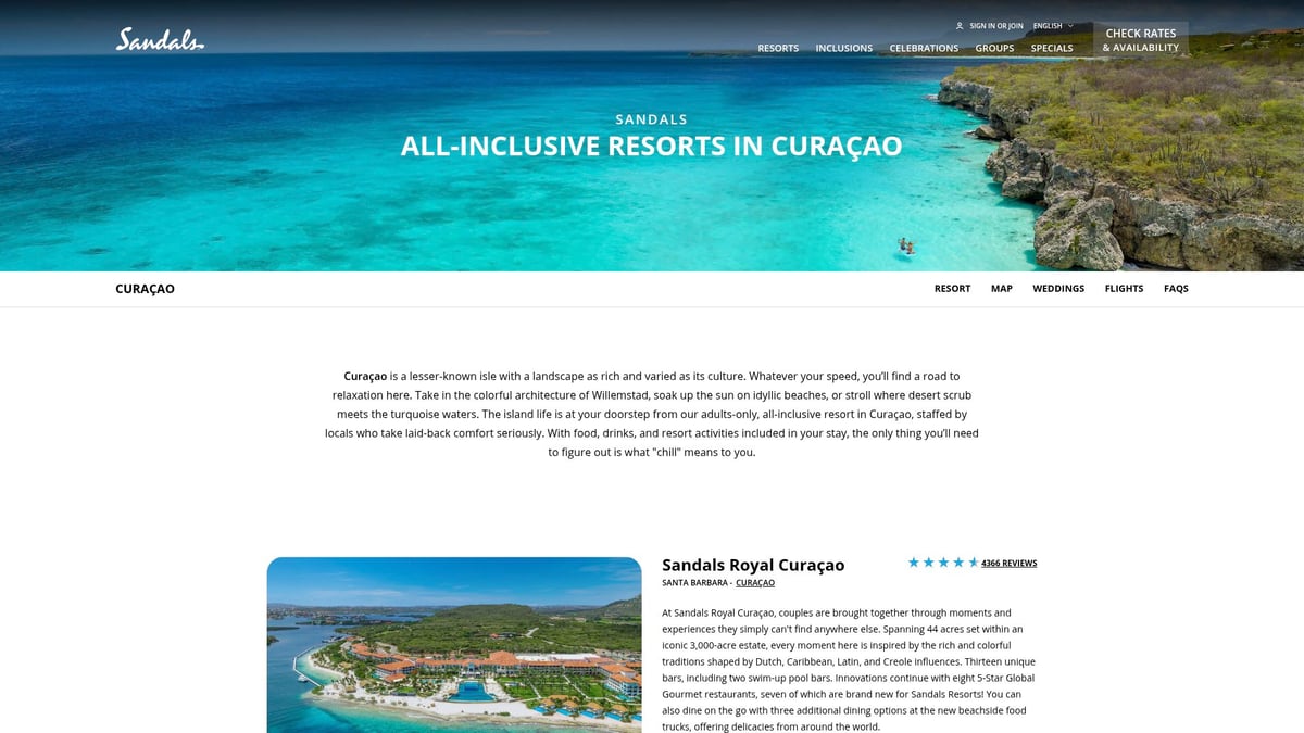 9 Amazing All Inclusive Vacation Specials to Book in 2026 - Sandals Royal Curaçao – Caribbean Luxury Escape