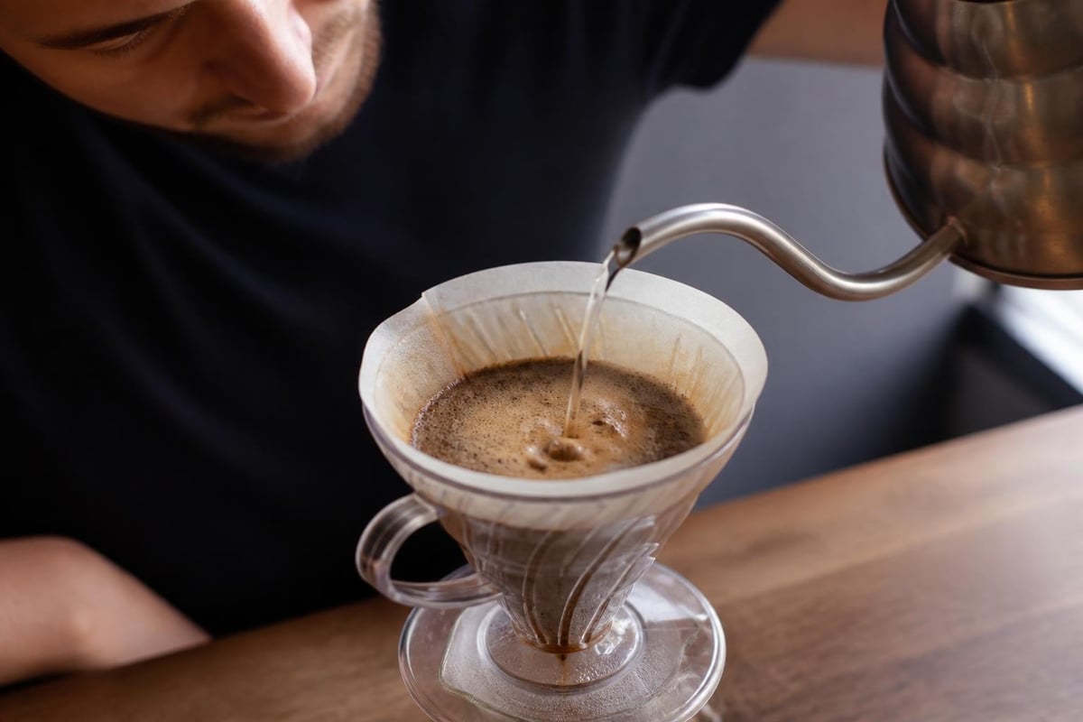 Pour over brewing transparency
