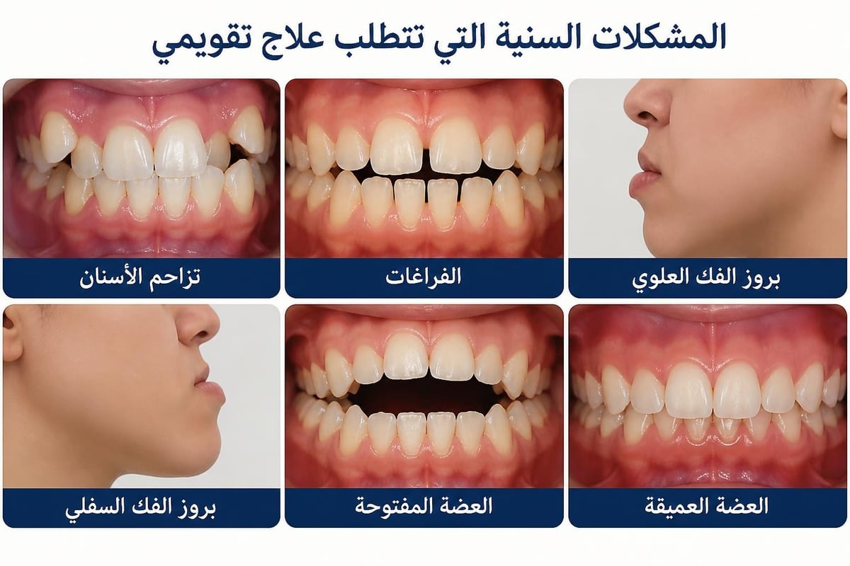 التقويم للأسنان: دليلك الشامل لابتسامة صحية ومتناسقة أسباب احتياج التقويم للأسنان
