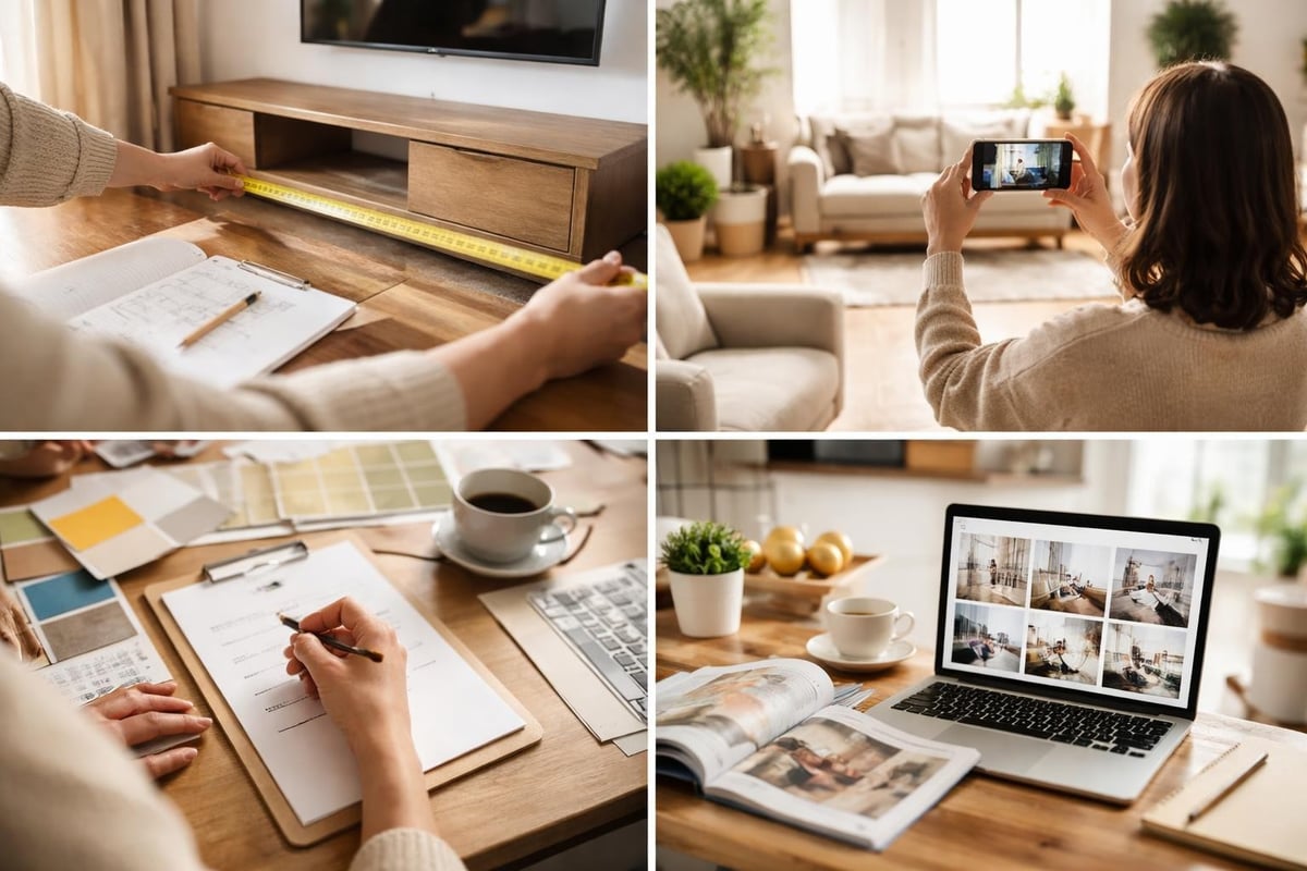 Furniture shopping preparation checklist