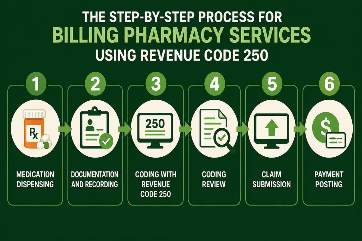 Pharmacy billing workflow steps