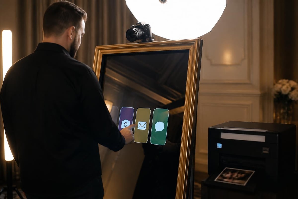 Mirror booth technology components