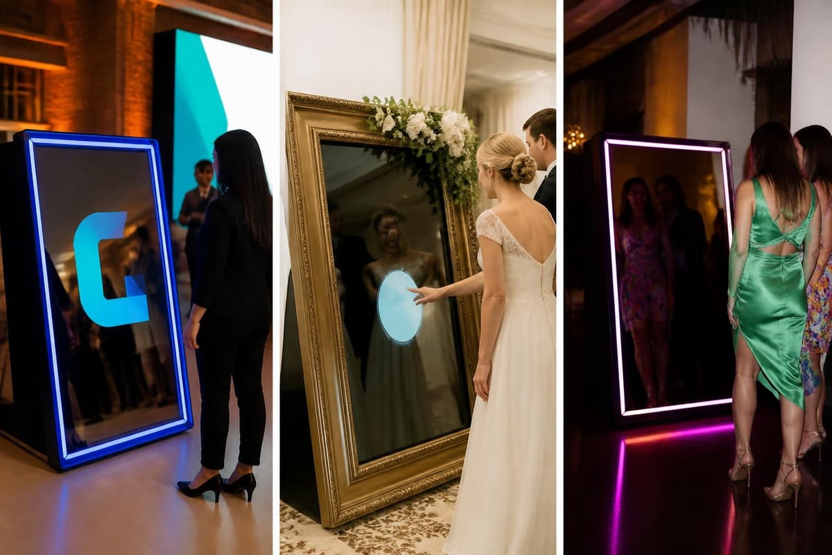 Mirror booth event applications