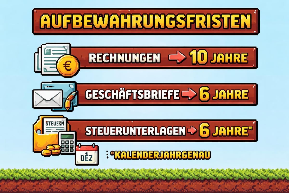 GoBD Aufbewahrungsfristen