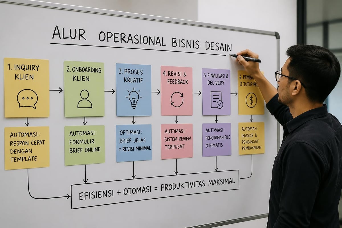 Workflow jualan desain