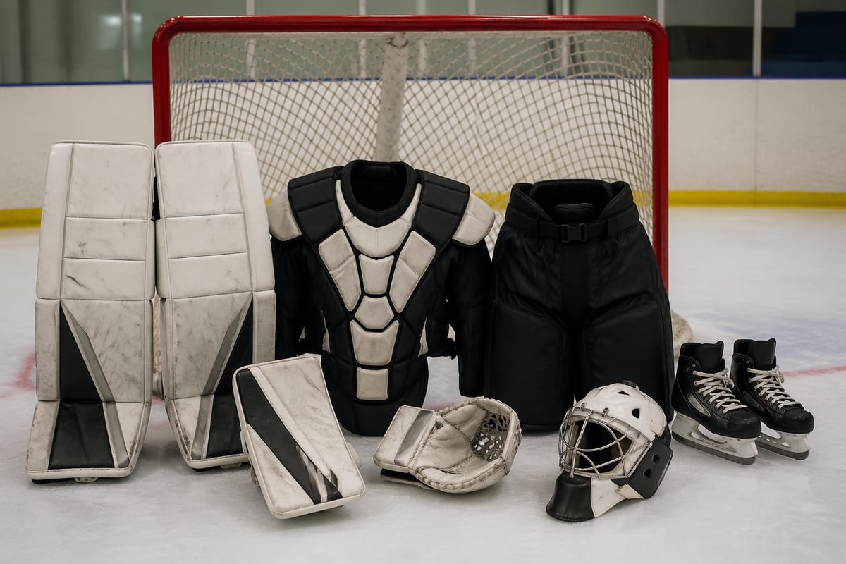 Goalie equipment components