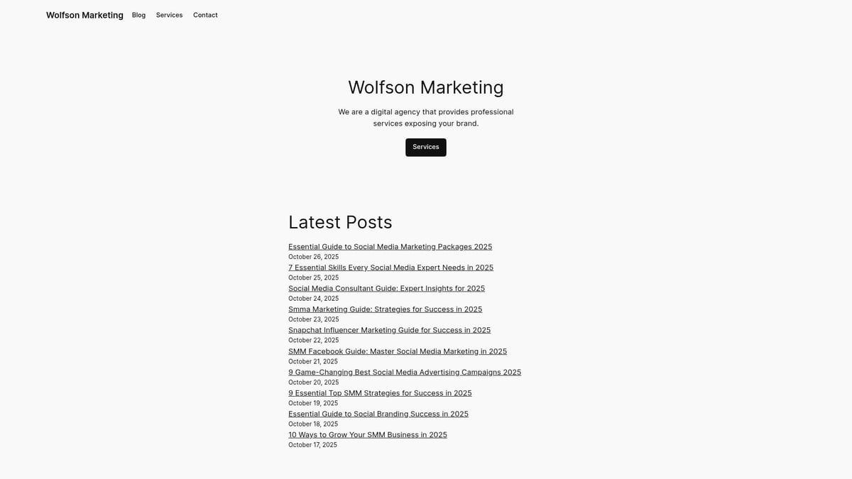 Guide to Social Media Packages: Your 2025 Success Blueprint - Wolfson Marketing: Social Media Package Solutions