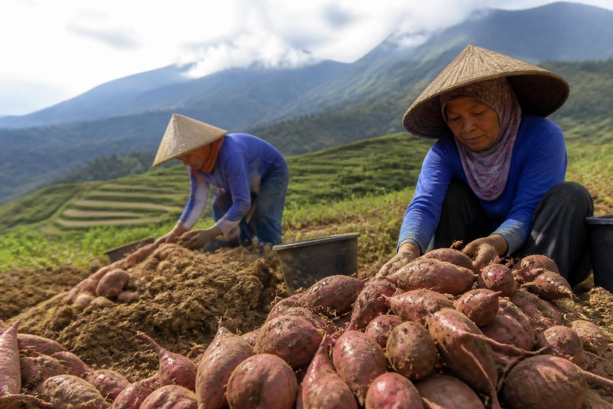Indonesia sweet potato growing regions