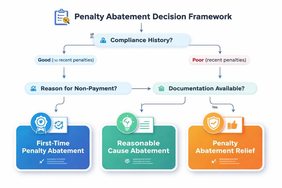 Penalty abatement decision tree