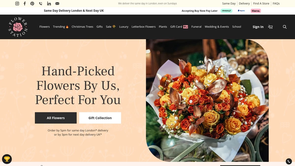 7 Amazing Same Day Florist London Options for 2025 - Flower Station