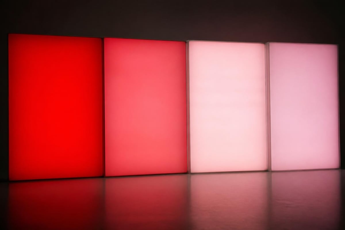 Light transmission through materials