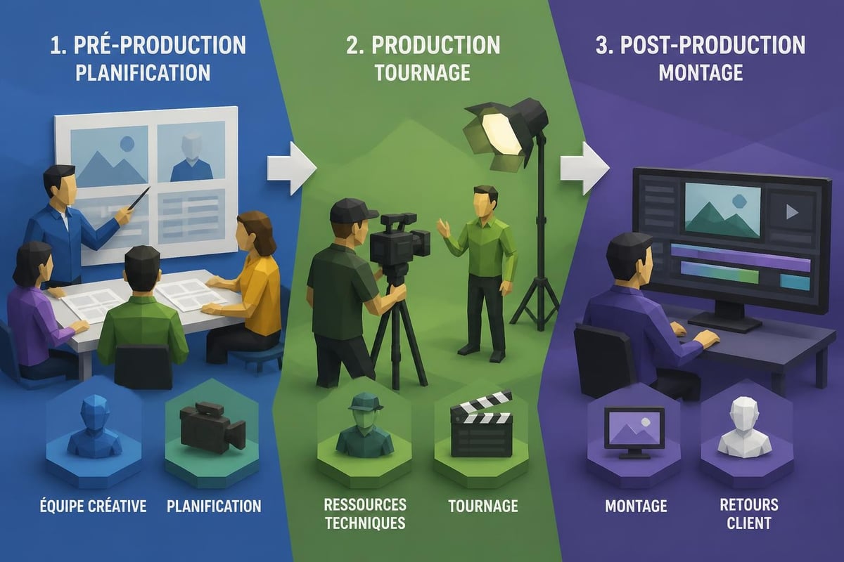 Video production workflow phases
